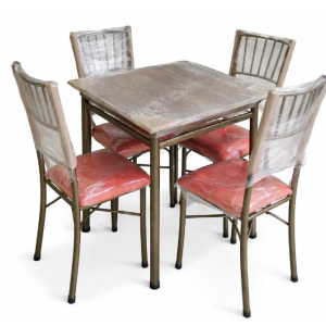 JUEGO COMEDOR 4S TABLERO MADERA