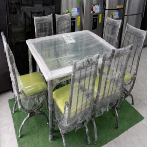 JUEGO COMEDOR VIDRIO 6S ESPAÑOL