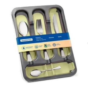 JUEGO CUBIERTOS 24 PZS TRAMONTINA HAVANA