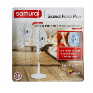 VENTILADOR SAMURAI SILENCE FORCE 2EN1 BLANCO